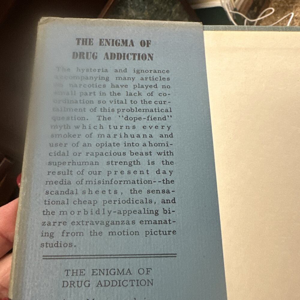 Lt Thorvald T Brown The Enigma of Drug Addiction 1st Edition 1961 - Picture 2 of 5